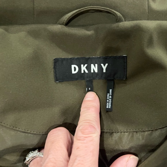 DKNY puffer parka olive army green S - Picture 4 of 14